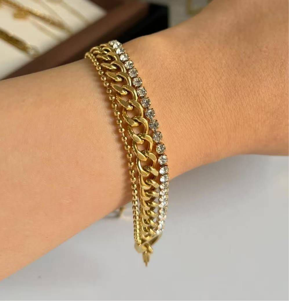3 layered bracelet