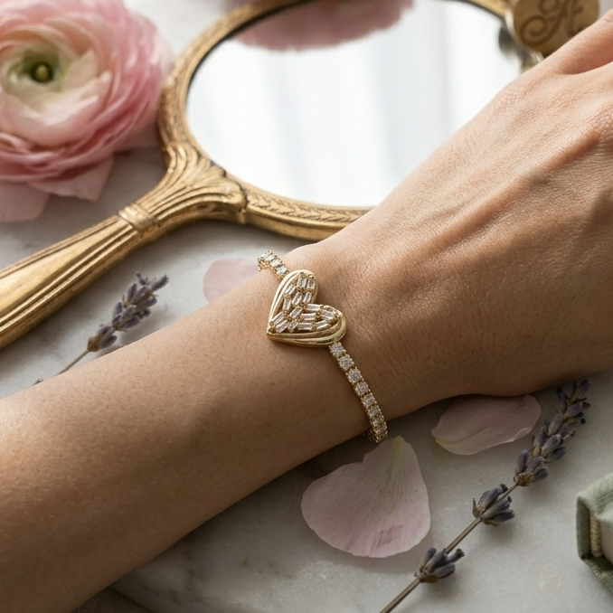 Eternal Heart Tennis Bracelet