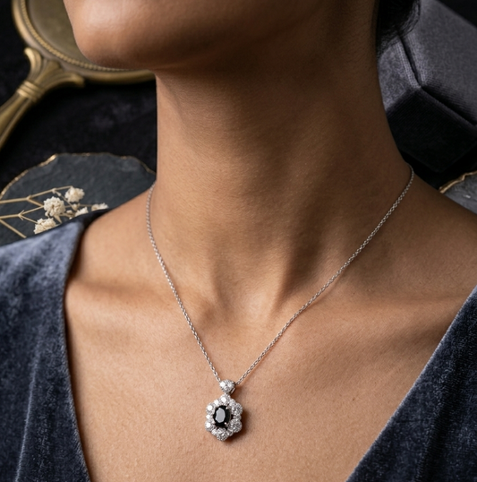 Midnight Blossom Pendant