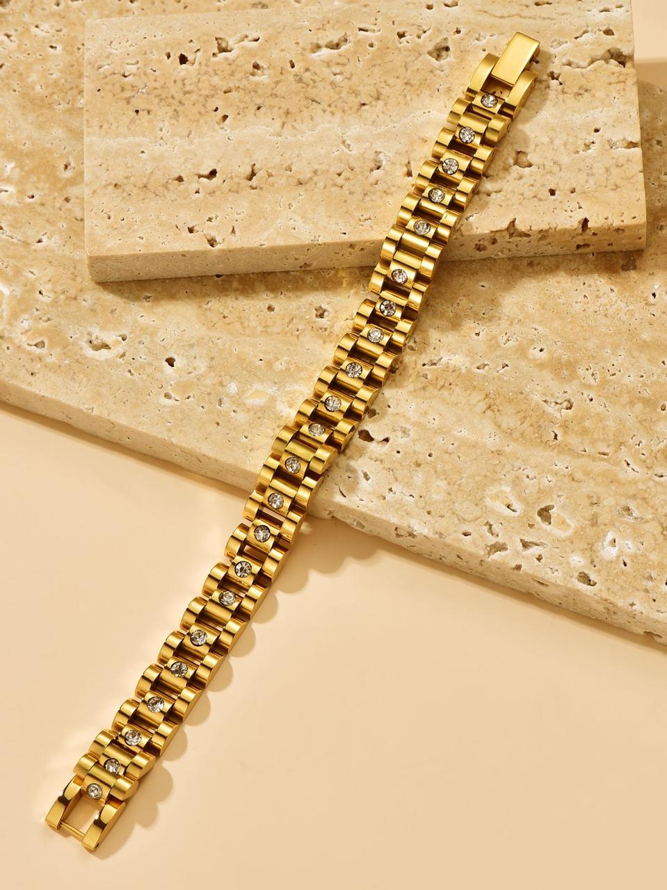 Stone Studded Watch Band