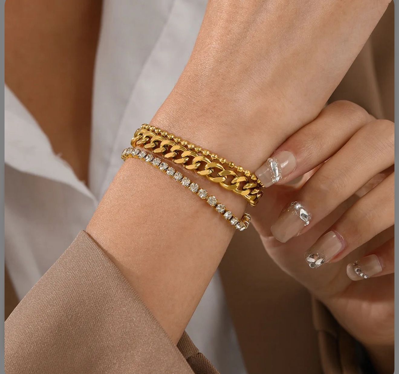 3 layered bracelet
