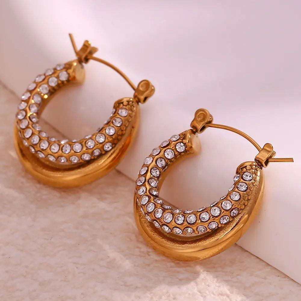 Blingy hoops