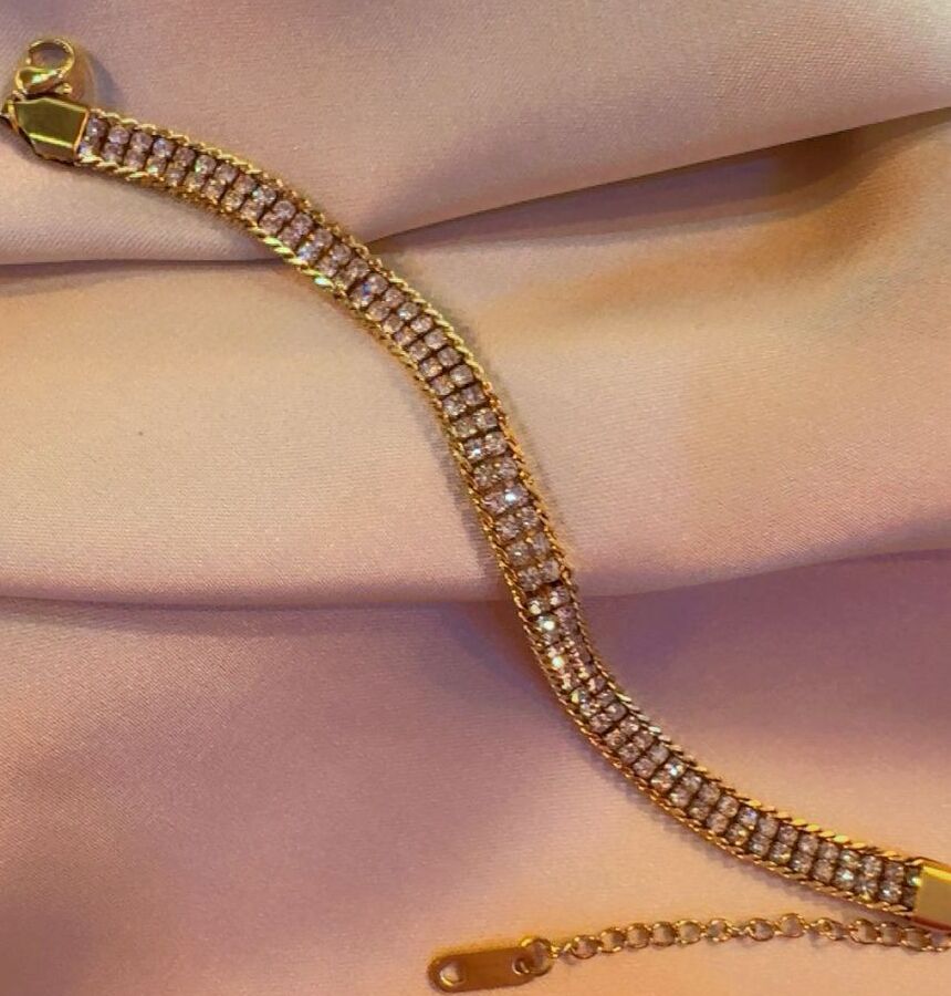 Double zirconia bracelet