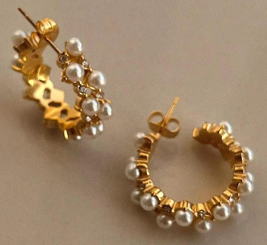 Pearl hoops