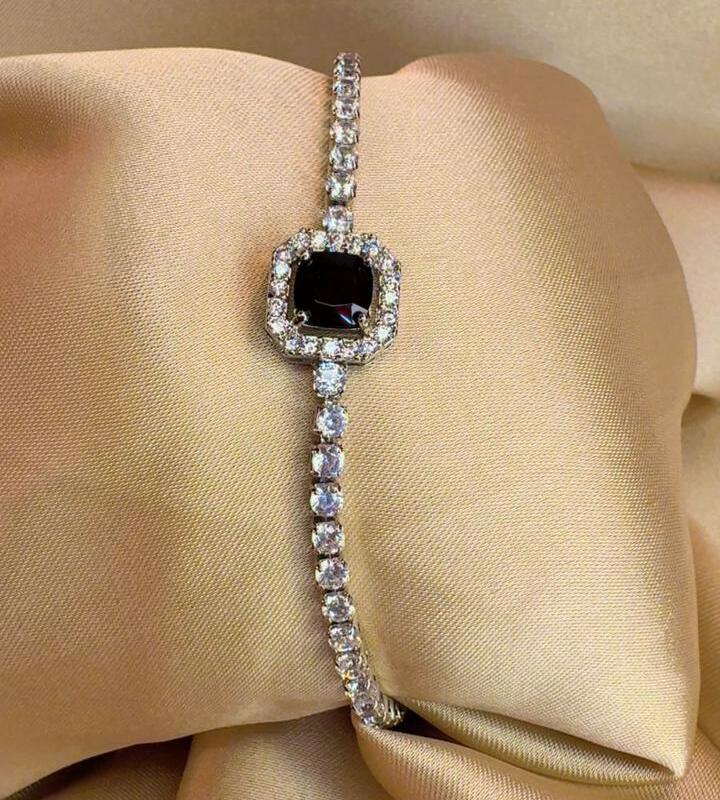 Black zircon bracelet