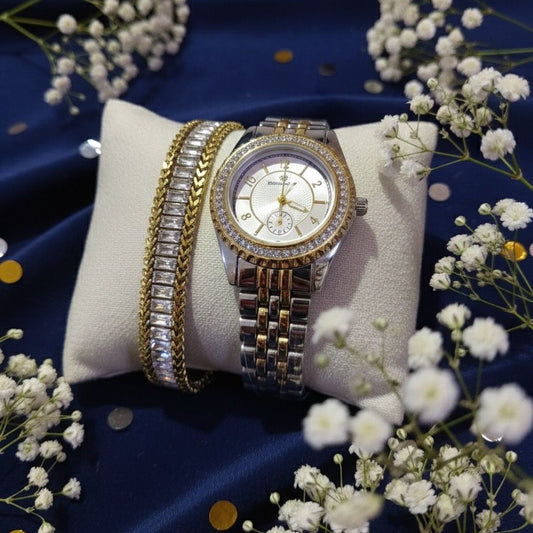 Regal Sparkle Watch & Bangle Set