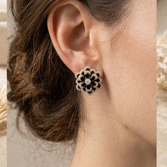 Midnight Bloom Studs