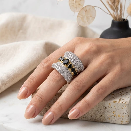 Midnight Luxe Wide Ring
