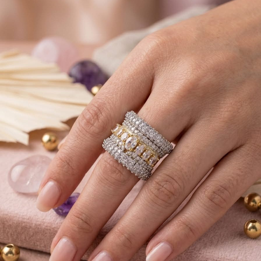 Aria Multi-Row Statement Ring