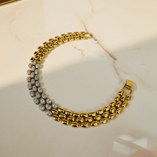 Two-Tone Beaded Bracelet