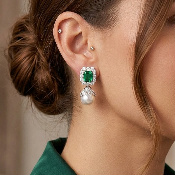 Emerald Pearl Drops