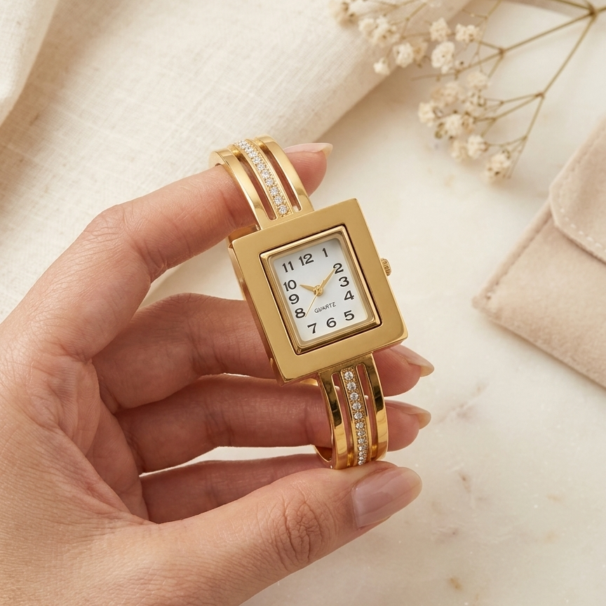 Aurelia Square Bangle Watch