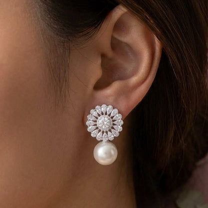 Crystal Bloom Pearl Drops