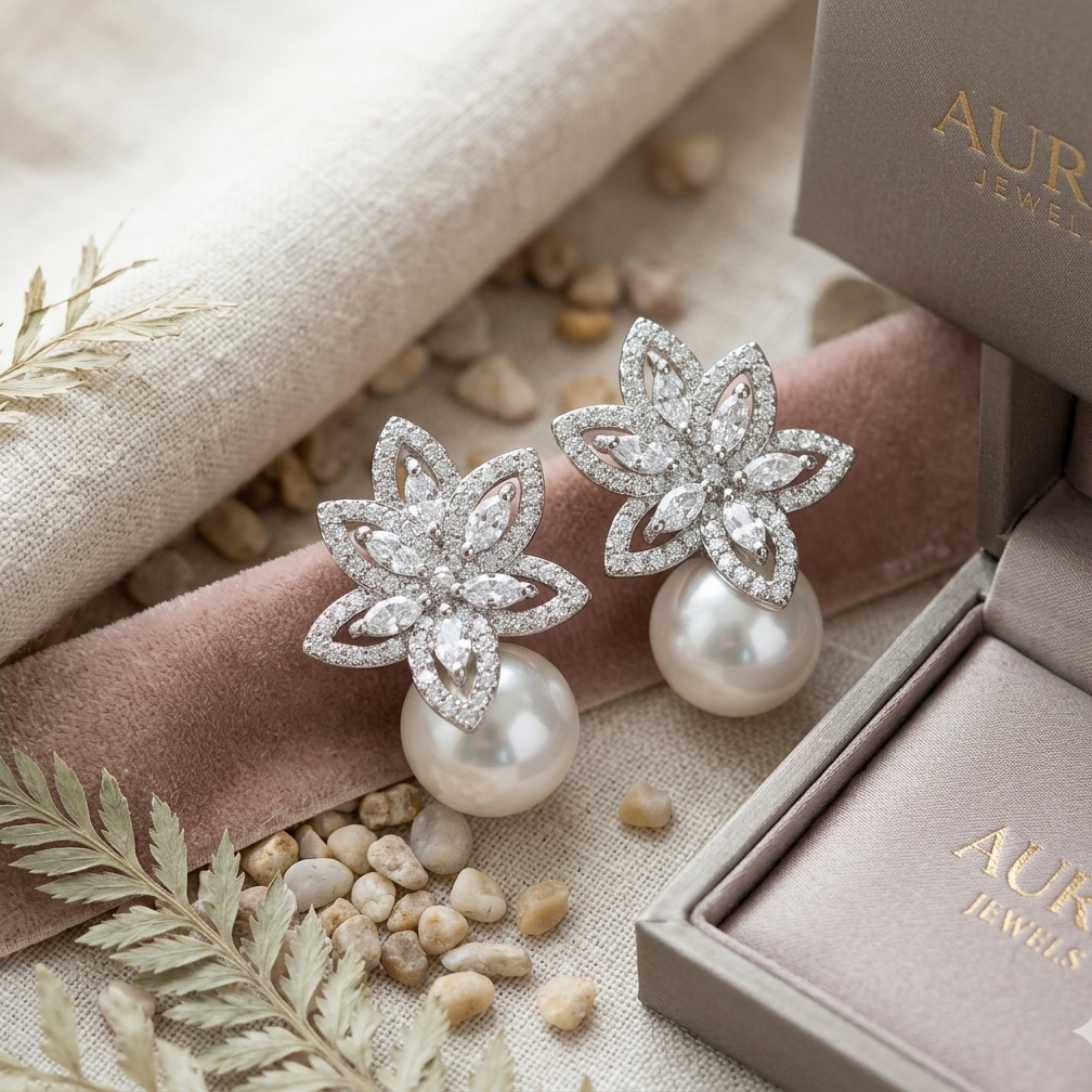 Lily & Pearl Drop Studs