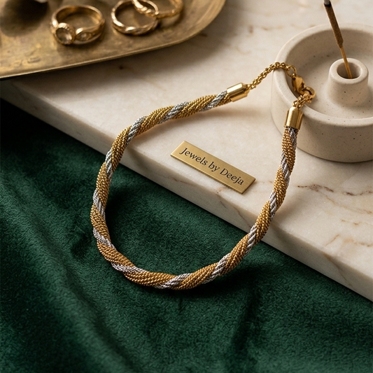 Two-Tone Twisted Rope bracelet