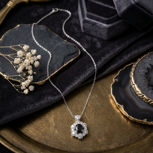 Midnight Blossom Pendant