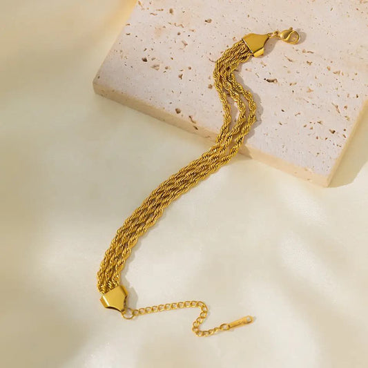 Three Layered Rope Bracelet