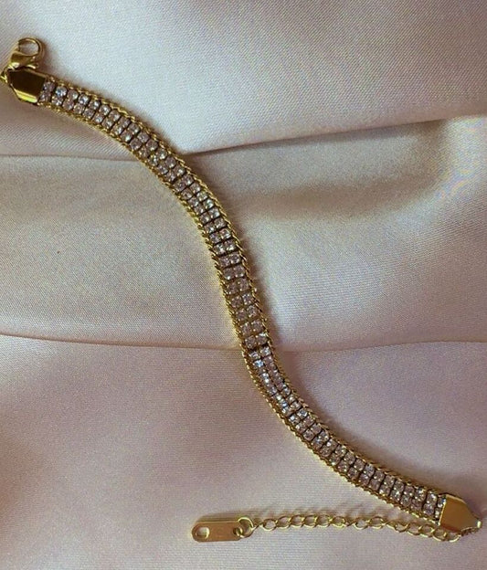 Double zirconia bracelet