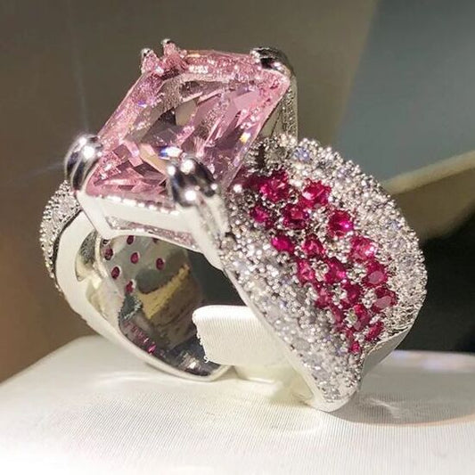 French Rose Crystal Ring