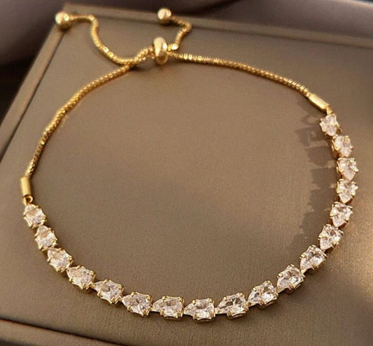 Crystal bracelet adjustable
