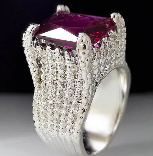Ruby heighted ring