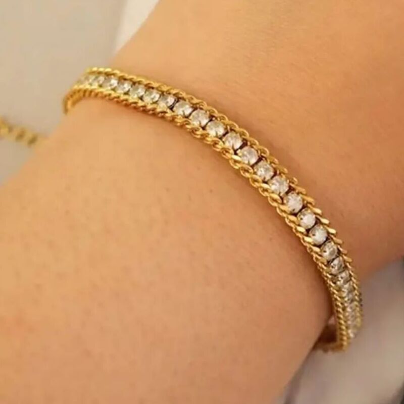 Single zircon bracelet