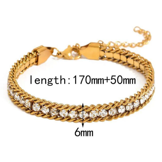 Single zircon bracelet