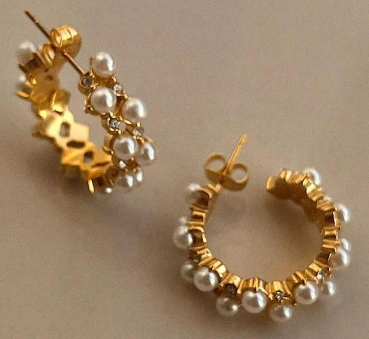 Pearl hoops