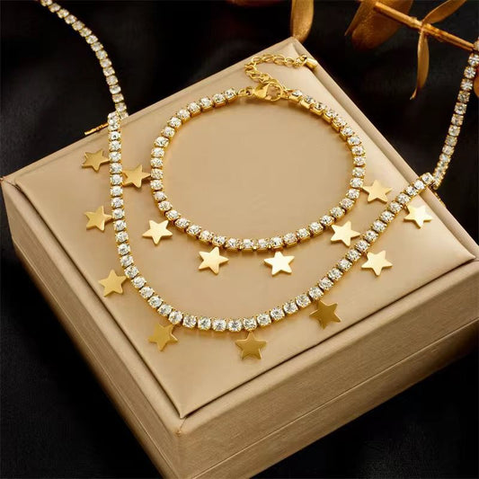 Zircon necklace set
