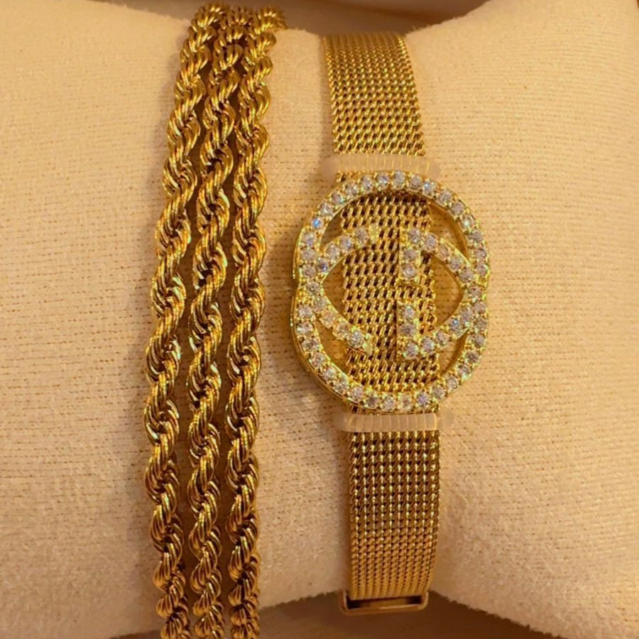 Golden rope luxe stack