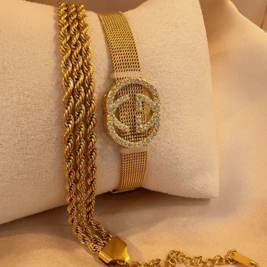 Golden rope luxe stack