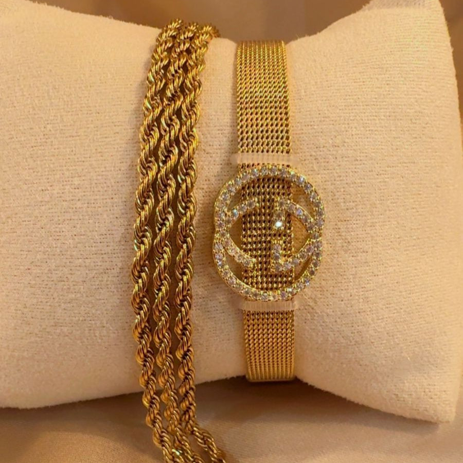 Golden rope luxe stack