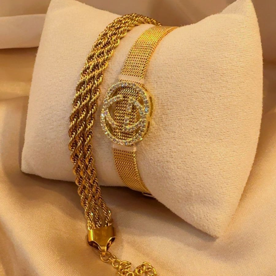 Golden rope luxe stack