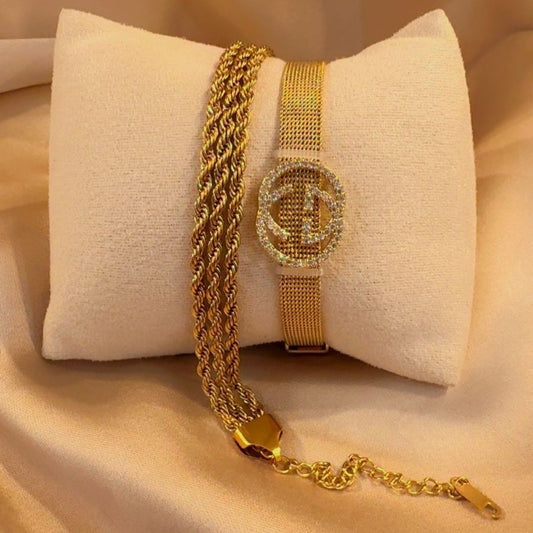 Golden rope luxe stack