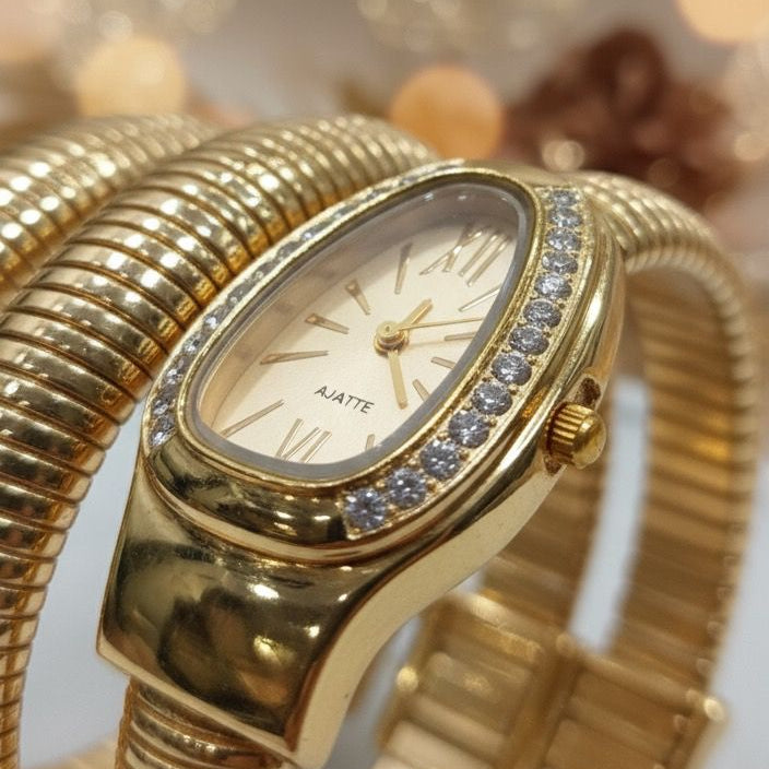 Gold-Tone Cuff Watch
