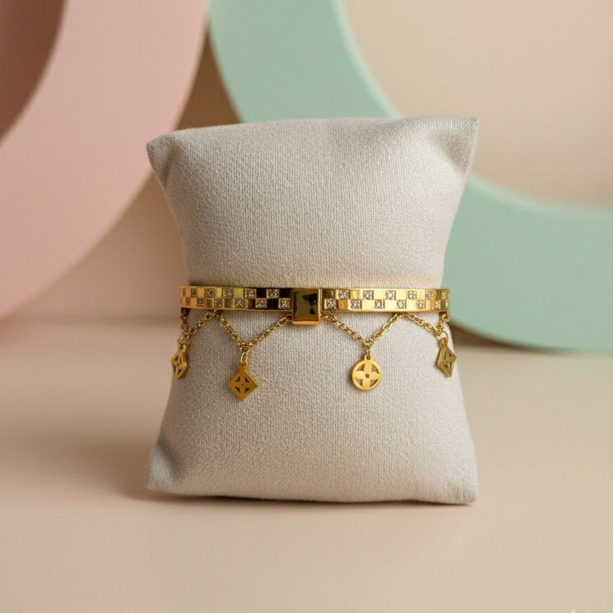 Designer Dangle Charm Cuff