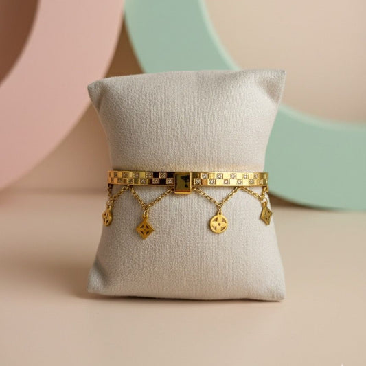 Designer Dangle Charm Cuff