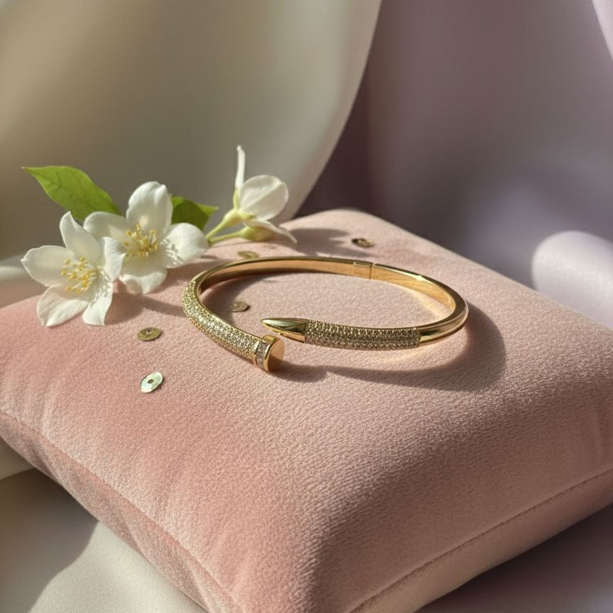 Crystal Nail Bangle