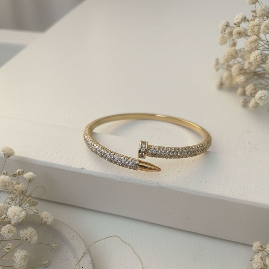 Crystal Nail Bangle