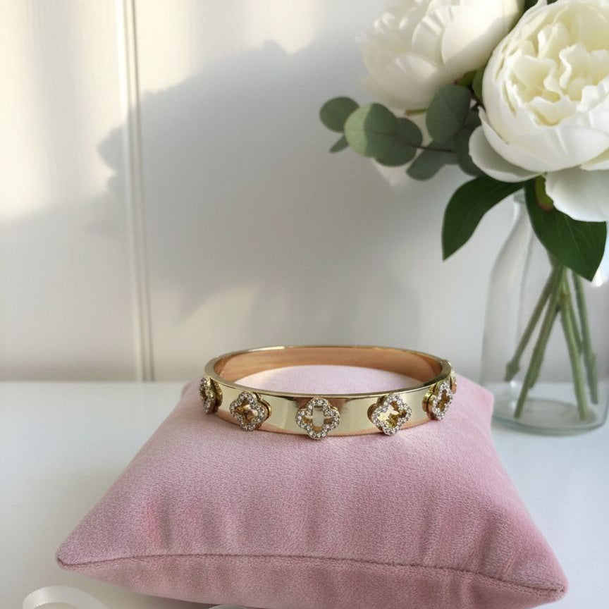 The Golden Clover Bangle