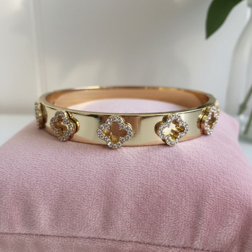 The Golden Clover Bangle