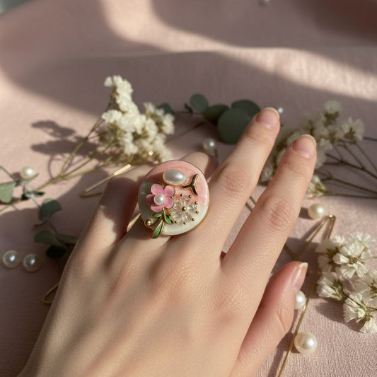 Pearl Bloom Statement Ring