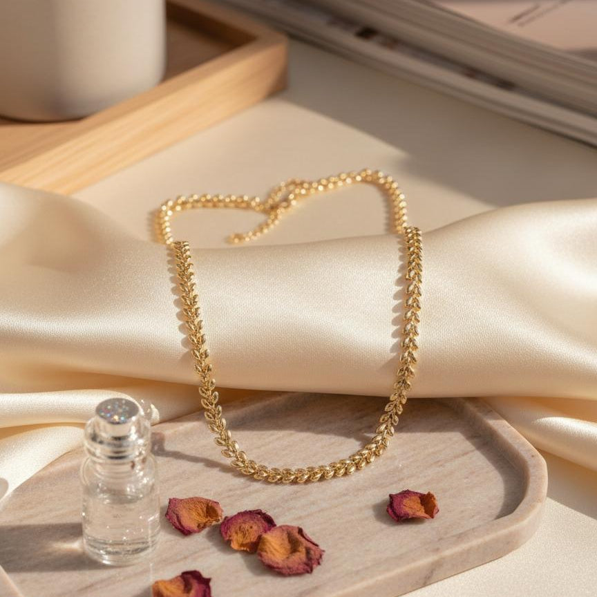 Aurelia Gold Laurel Leaf Necklace