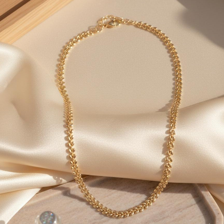 Aurelia Gold Laurel Leaf Necklace