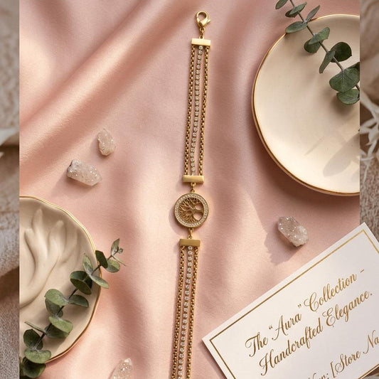 Tree of Life Triple-Strand Bracelet