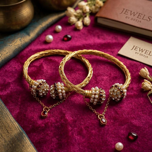 Royal Crimson Globe Bangles