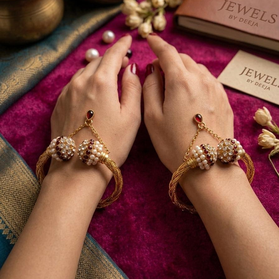 Royal Crimson Globe Bangles