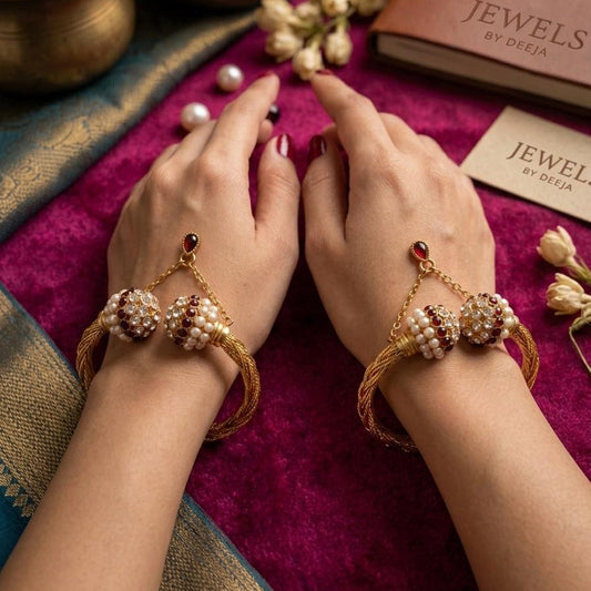 Royal Crimson Globe Bangles