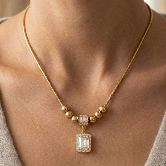 Opaline Halo Pendant