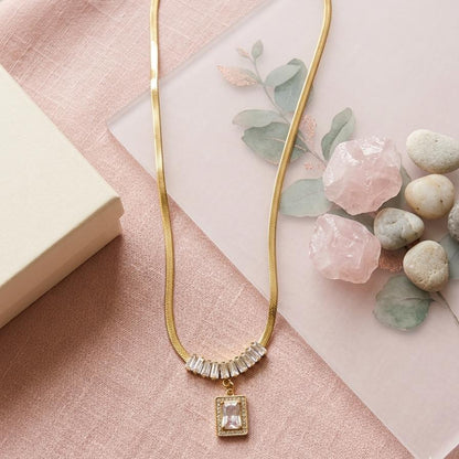 Emerald-Cut Radiance Necklace